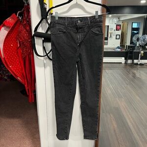 High waisted Size Skinny black Levi jeans